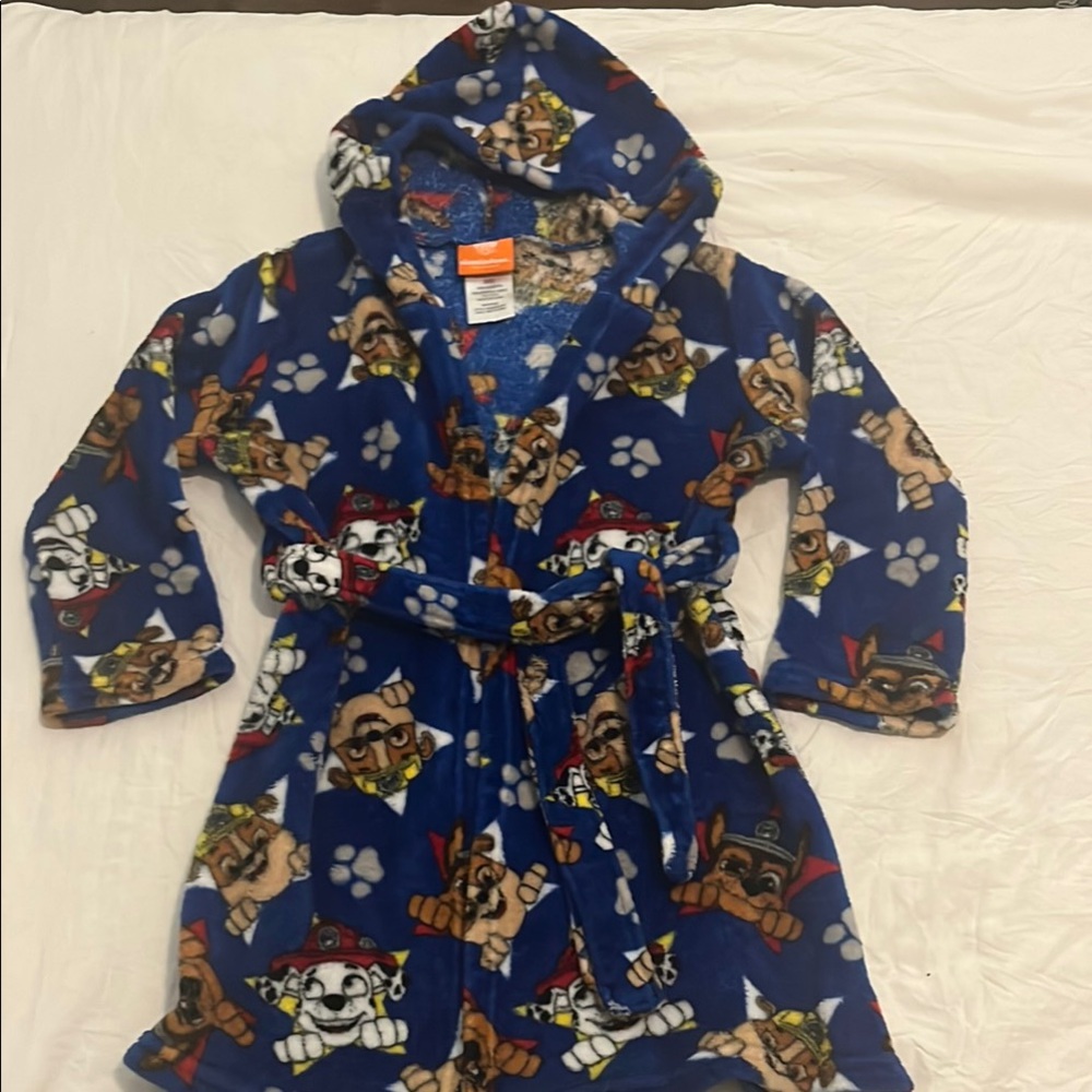 Kids Blue Paw Print Pajamas